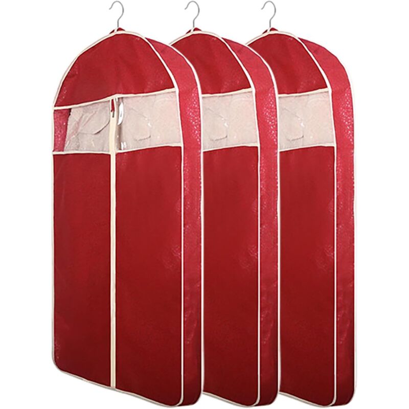 Set Mit 3 Atmungsaktiven Kleidersäcken – Für Kleiderschrank & Reisen – Staubschutzhüllen Aus Vliesstoff Für Mäntel/kleider/pelzbekleidung (425 Zoll)