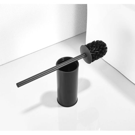 Freistehende Wc-bürste Aus Edelstahl Zur Badezimmerdekoration (schwarz)