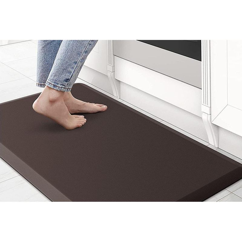 12 Mm Dicke, Gepolsterte Anti-ermüdungsmatte Für Küche Und Waschküche – Kaffeebraun, 44 X 71 Cm