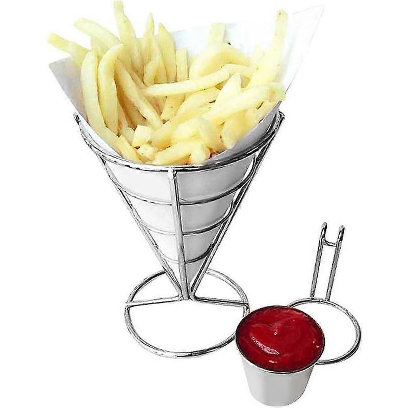 Kegelförmiger Chipständer, Lebensmittelkorb Für Chips, Für Restaurant Und Haushalt (einzelbecher)