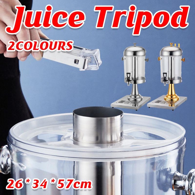 8-liter-edelstahl-saftspender, Kaltgetränkemaschine Für Kaffee, Milch, Tee, Silber
