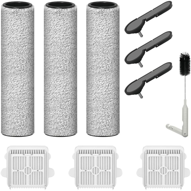 Serpillère À Rouleau Et Filtresaccessoires Pour Roborock F25 Gt,f25,f25 Ace,f25 Rt,f25 Lt,f25 Alt,f25 Xt,f25 Ace Combo,f25 Combo Nass Aspirateur F25 Lt Serpillère À Rouleau 3 Pièces Et Filtre 3 Pièces