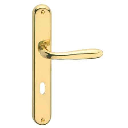 Griff 'amalfi' Mit Platte Farbe Gebürstetes Glänzendes Bronze