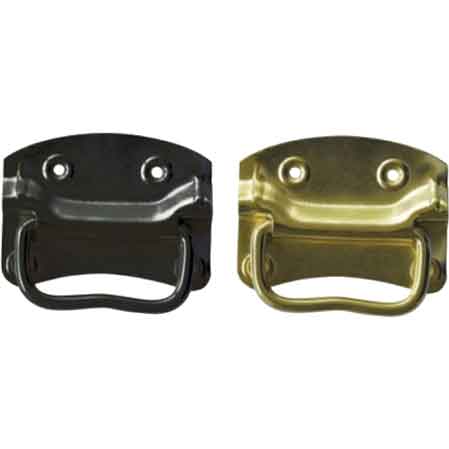 Amerikanischer Kofferraumgriff 9 X 6,5 Cm - Vergoldetes Messing