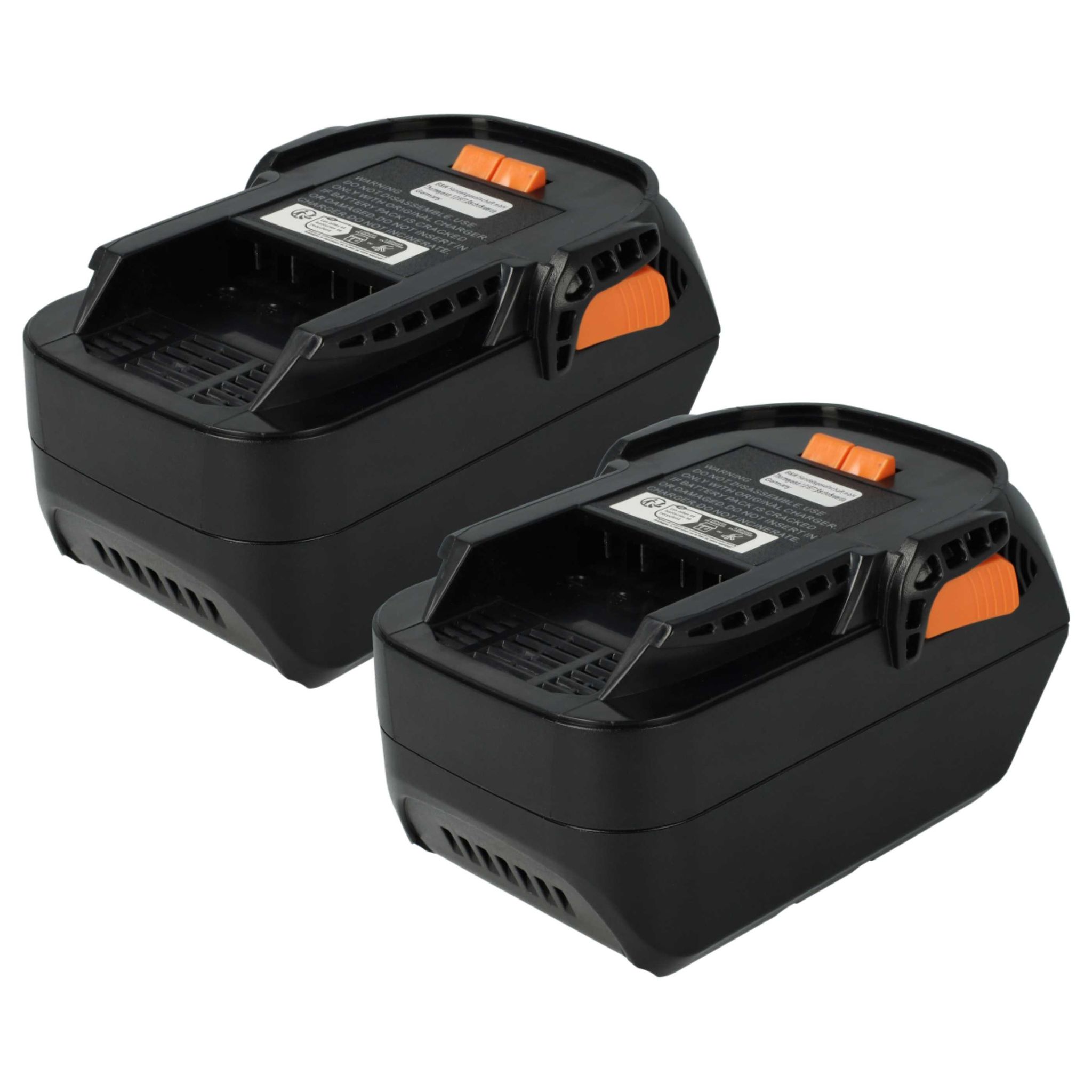 2x Akku Kompatibel Mit Aeg Bex18-125-0, Bbh18 Li-302c, Bbh18-0, Bex18-125, Bbh 18 Li-402c Elektrowerkzeug (3000 Mah, Li-ion, 18 V) - Vhbw
