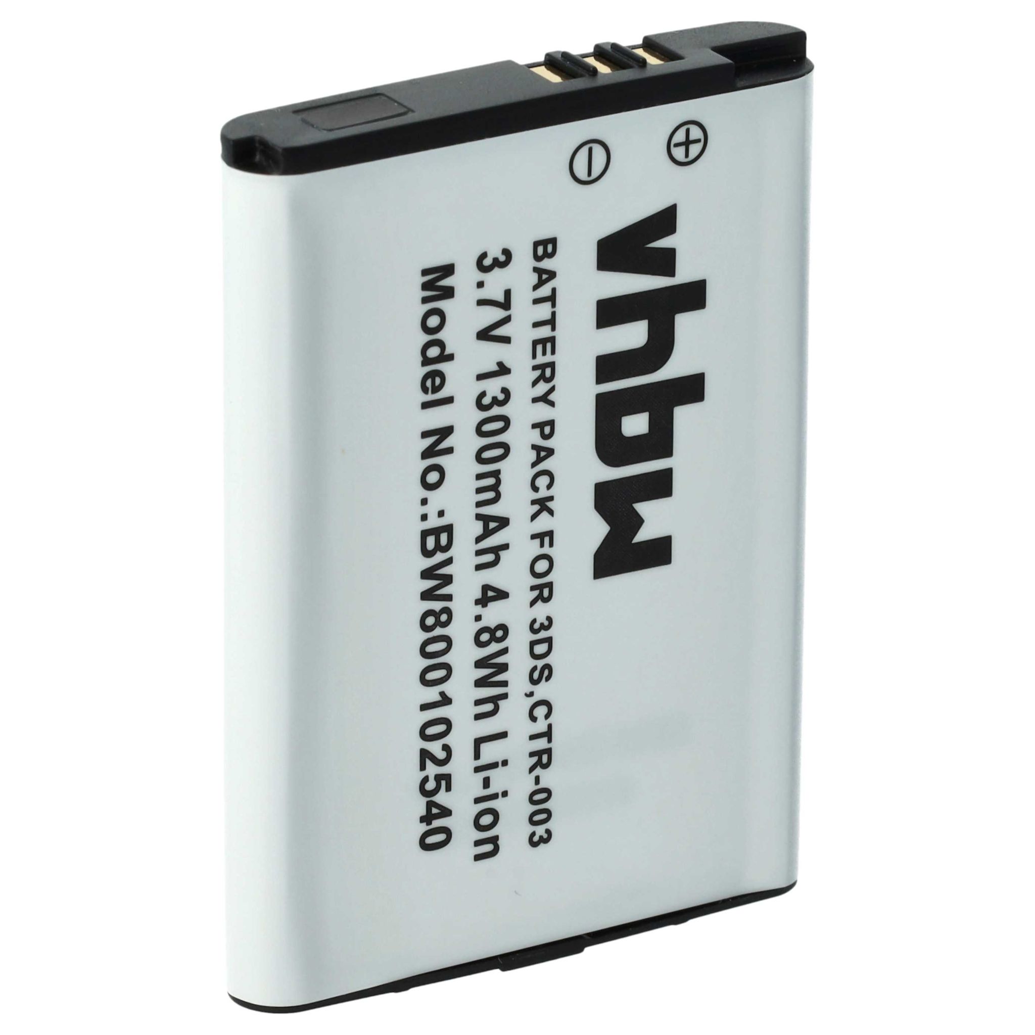 Vhbw - Akku Ersatz Für Nintendo Ctr-003, C/ctr-a-ab Für Spielekonsole (1300 Mah, 3,7 V, Li-ion)