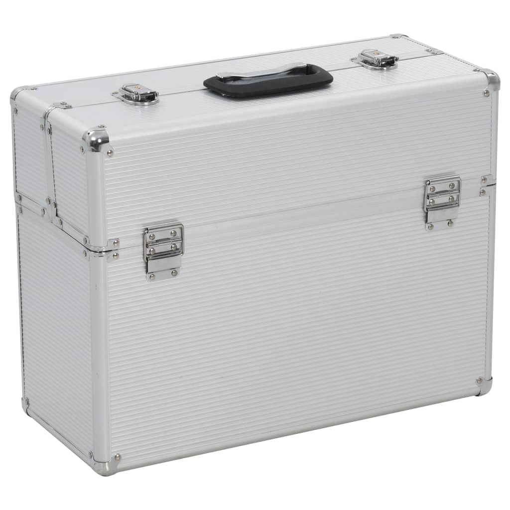 Werkzeugkasten 47 X 36 X 20 Cm Silbern Aluminium Vidaxl