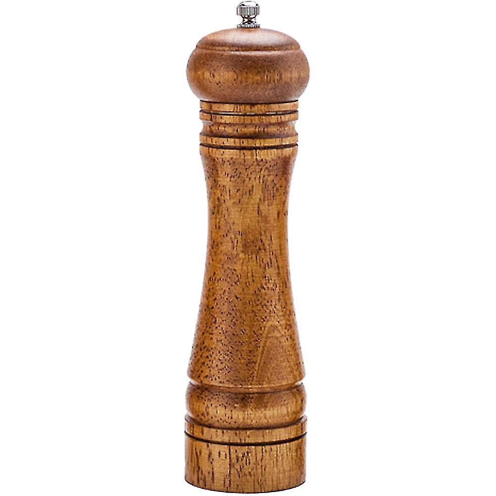Pfeffermühle Aus Holz, Einstellbarer Mahlgrad, Keramikmahlwerk, Salzmühle – 8 Zoll