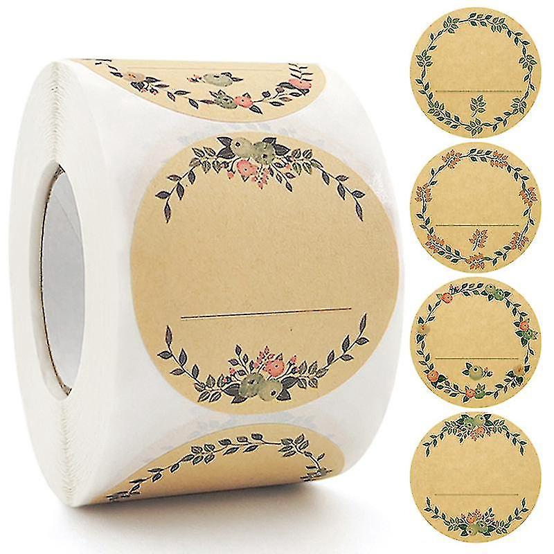 500 Selbstklebende Kraftpapieretiketten À 5 Cm, Für Marmeladengläser (typ 1).