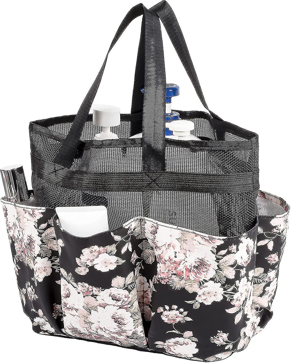 Korb Für Reinigungsmittel, Große Duschtasche Mit Griff, Schnelltrocknender Aufbewahrungsbeutel Aus Netzgewebe.