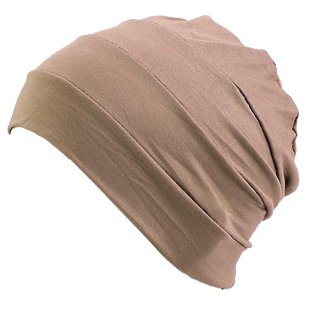 Bequeme Chemo-haube, Nachtmütze, Anti-krebs-haube, Mütze Zum Tragen Unter Einem Hut – Camel