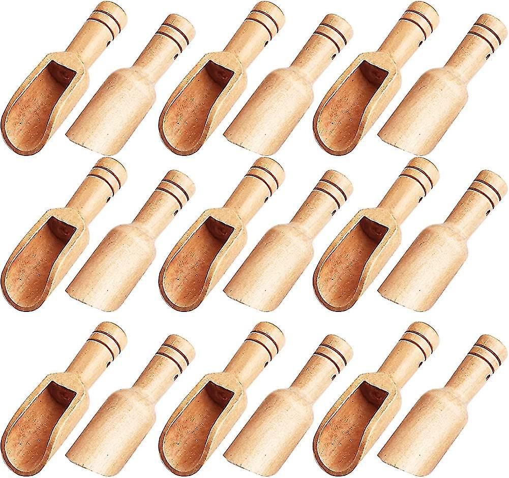Set Mit 30 Mini-holzlöffeln, Mini-bambuslöffeln, Kleinen Badesalzlöffeln, Kleinen Gewürzgeschenken.