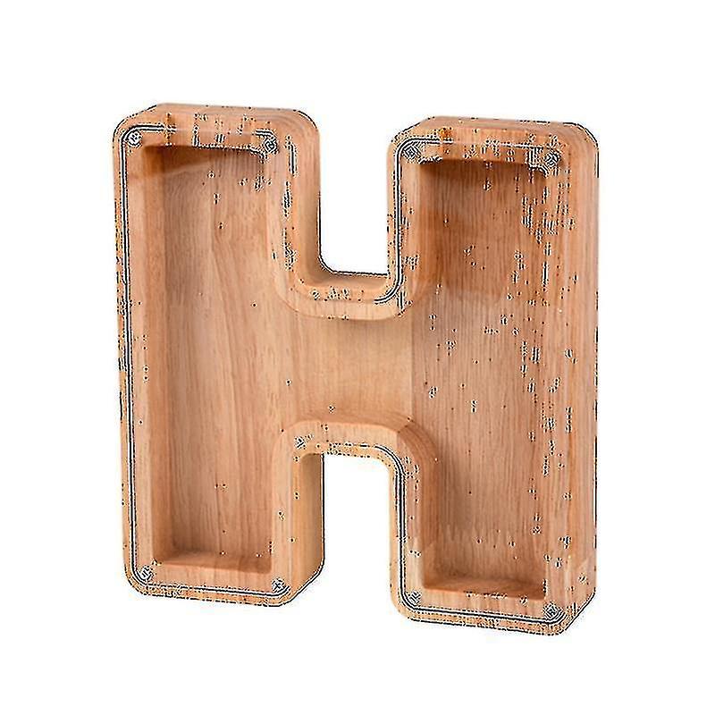 Sparschwein Aus Holz Mit Dem Alphabet - Kinder-spardose