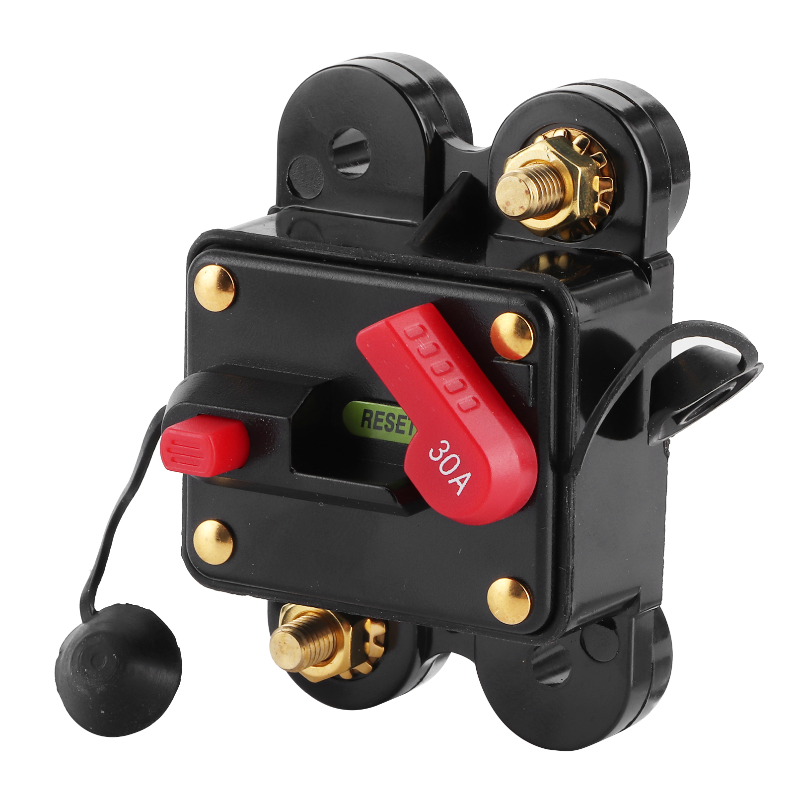 Automatischer Sicherungshalter Für 12–24 V Für Auto- Und Boots-audiosysteme, 30-a-leistungsschalter, Abmessungen 78 X 51 X 38 Mm
