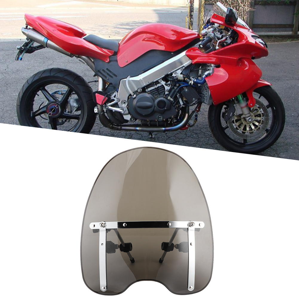 Universelle Motorrad-windschutzscheibe Mit Lenkerhalterung 22-25 Mm
