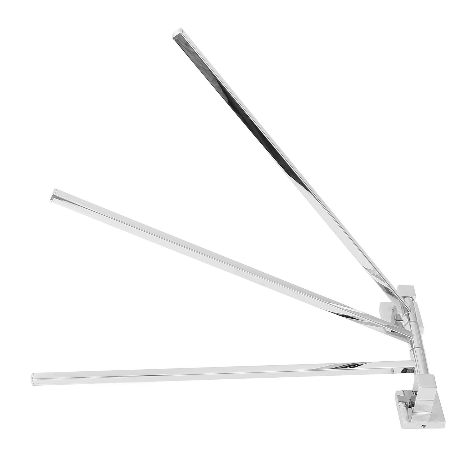 Wandmontierter Handtuchhalter Aus Edelstahl, 180° Drehbare Stange, Handtuch- Und Bademantelhalter Für Badezimmer, 3 Stangen