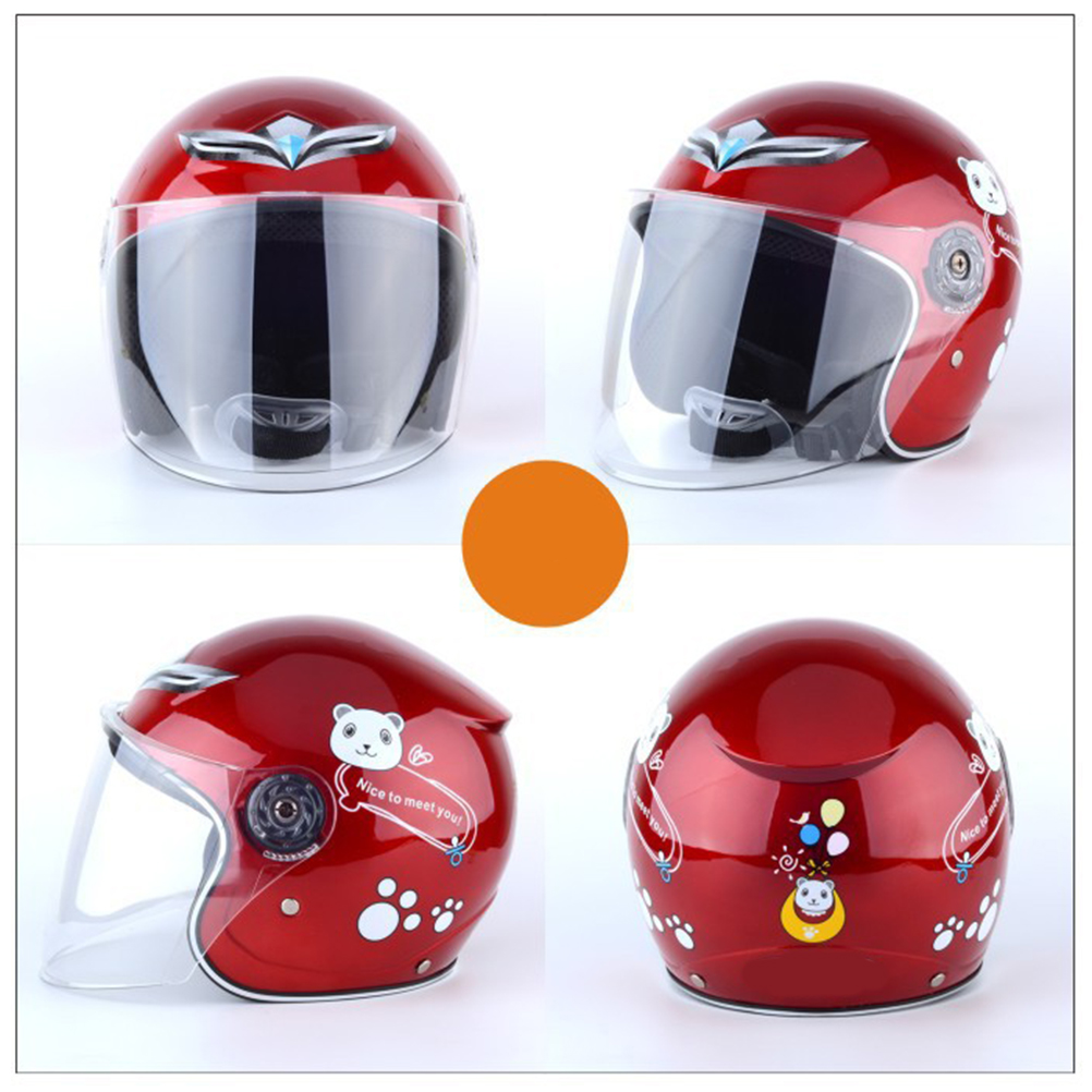 Warmer Und Ergonomischer Kindermotorradhelm Für Den Winter, Windschutz
