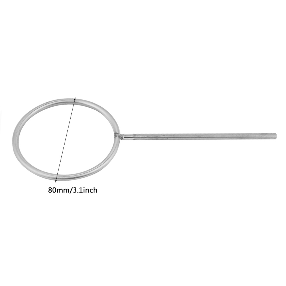 Laborständer Aus Edelstahl, 80 Mm Geschlossener Ring