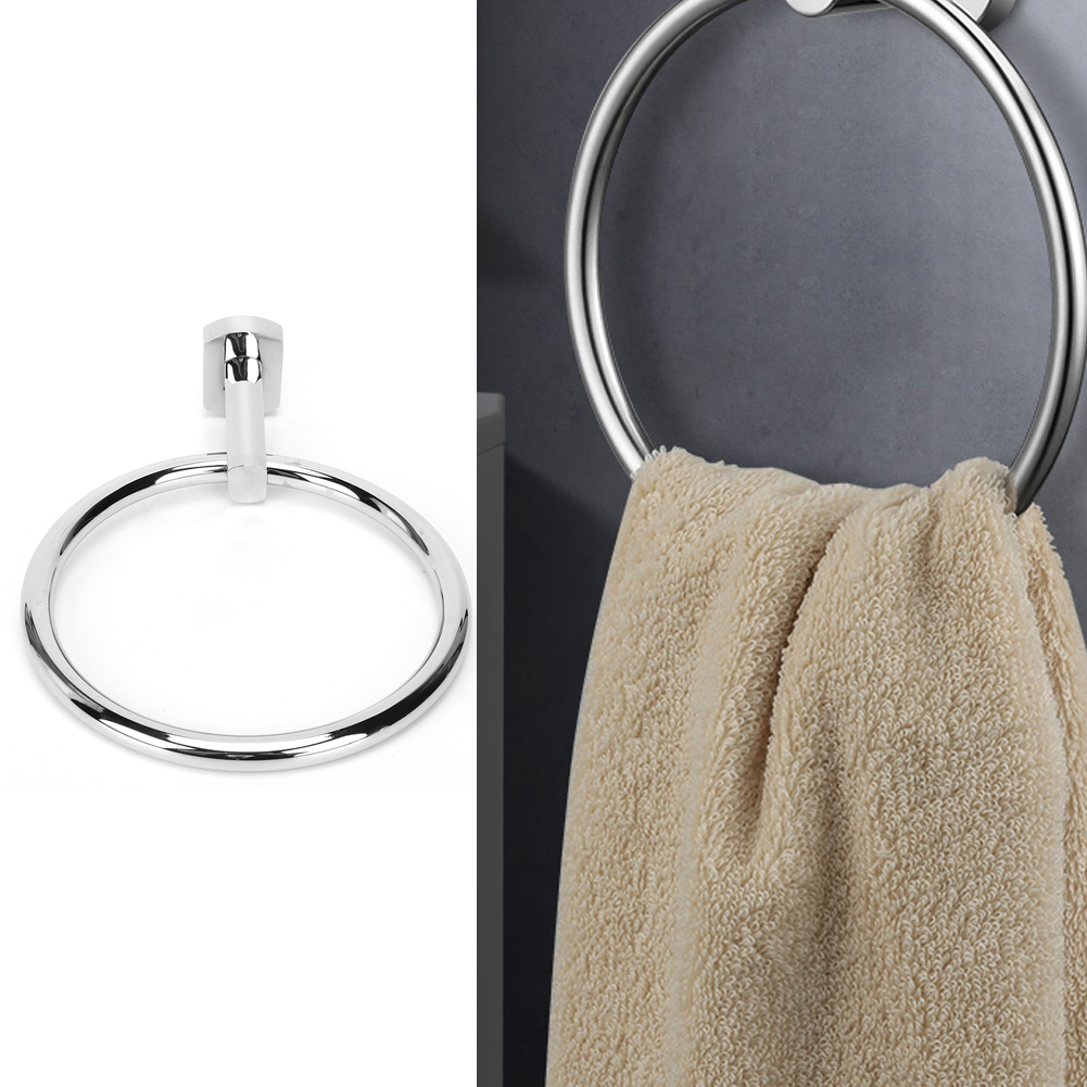 Wandmontierter Handtuchring Aus Edelstahl, Runder Handtuchhalter Für Das Badezimmer
