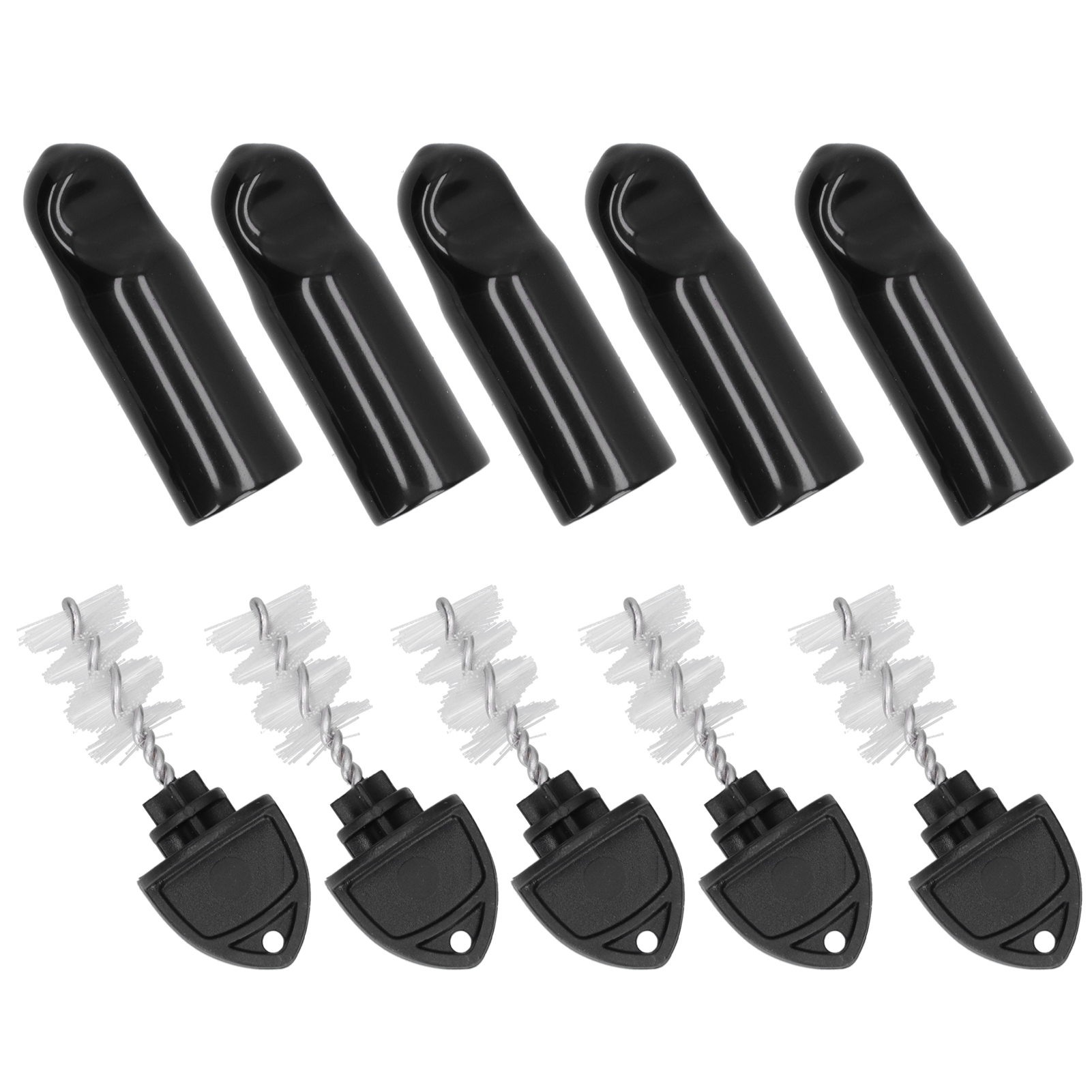 Set Mit 5 Bierhahnbürsten Und -verschlüssen, Heimbar-zubehör.