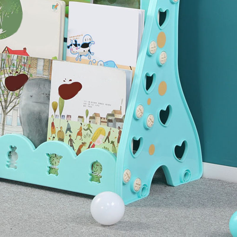 Dreistöckiges, Tierförmiges Kinderbücherregal – Buntes Bücherregal Für Schlafzimmer Oder Schule – Praktische Aufbewahrung – Blau