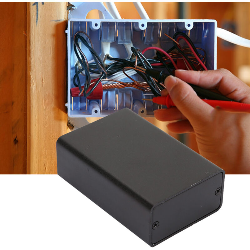 Elektronisches Projektgehäuse Aus Mattschwarzem Aluminium Für Leiterplatten