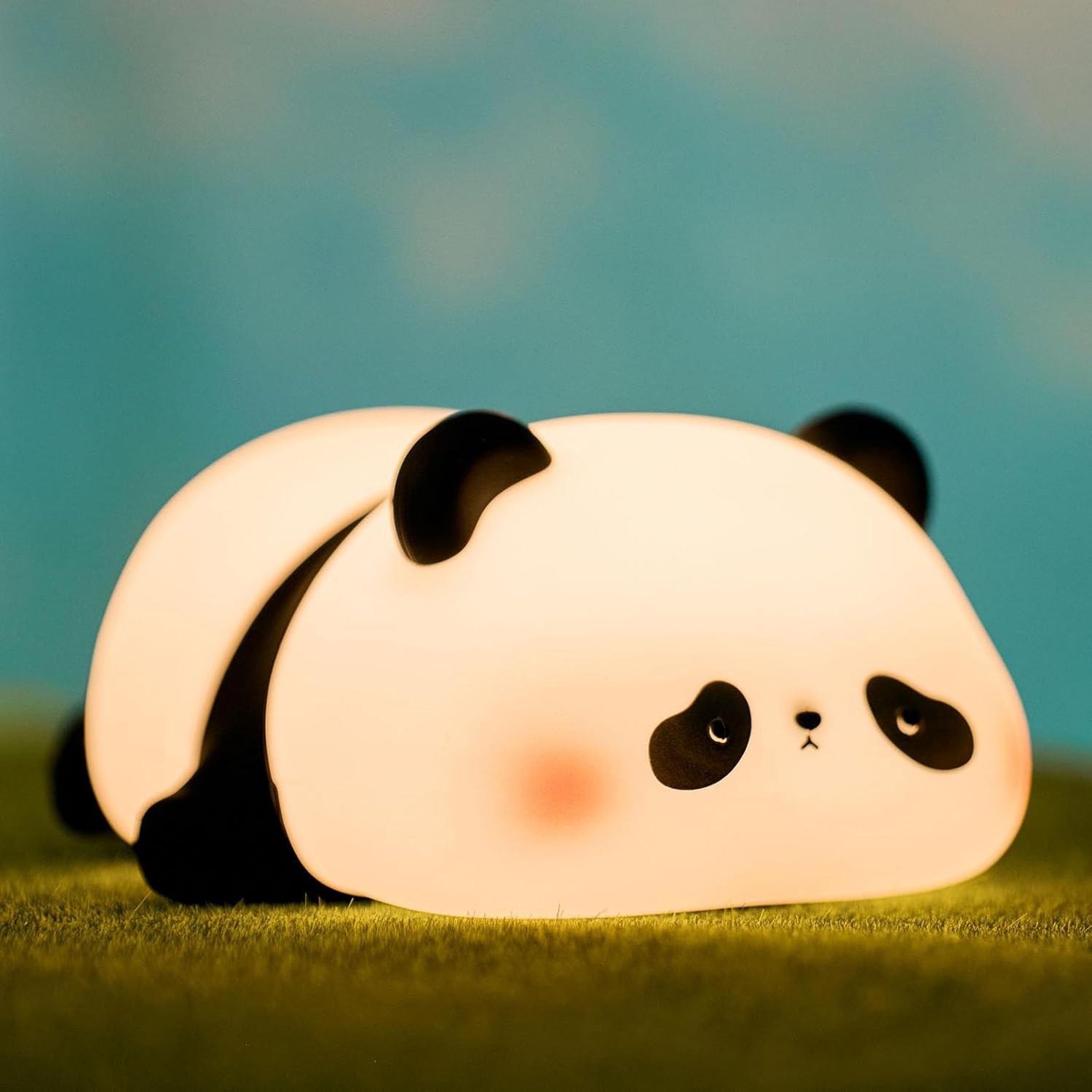 Niedliches Panda-nachtlicht, Weiches Led-nachtlicht In Tierform, Kinderlampe Mit 3 Helligkeitsstufen Für Babyzimmer, Stillzimmer, Kinderzimmerdekoration, Originelles Kindergeschenk (panda)