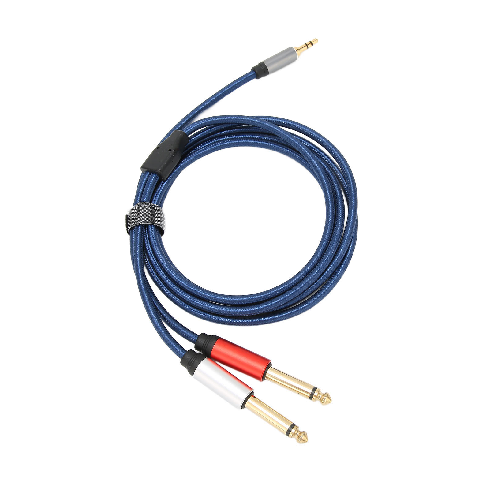 3,5-mm-auf-2-6,35-mm-stereo-audio-splitterkabel, Mono-stecker, Vergoldet, Für Fahrzeuge Und Boote