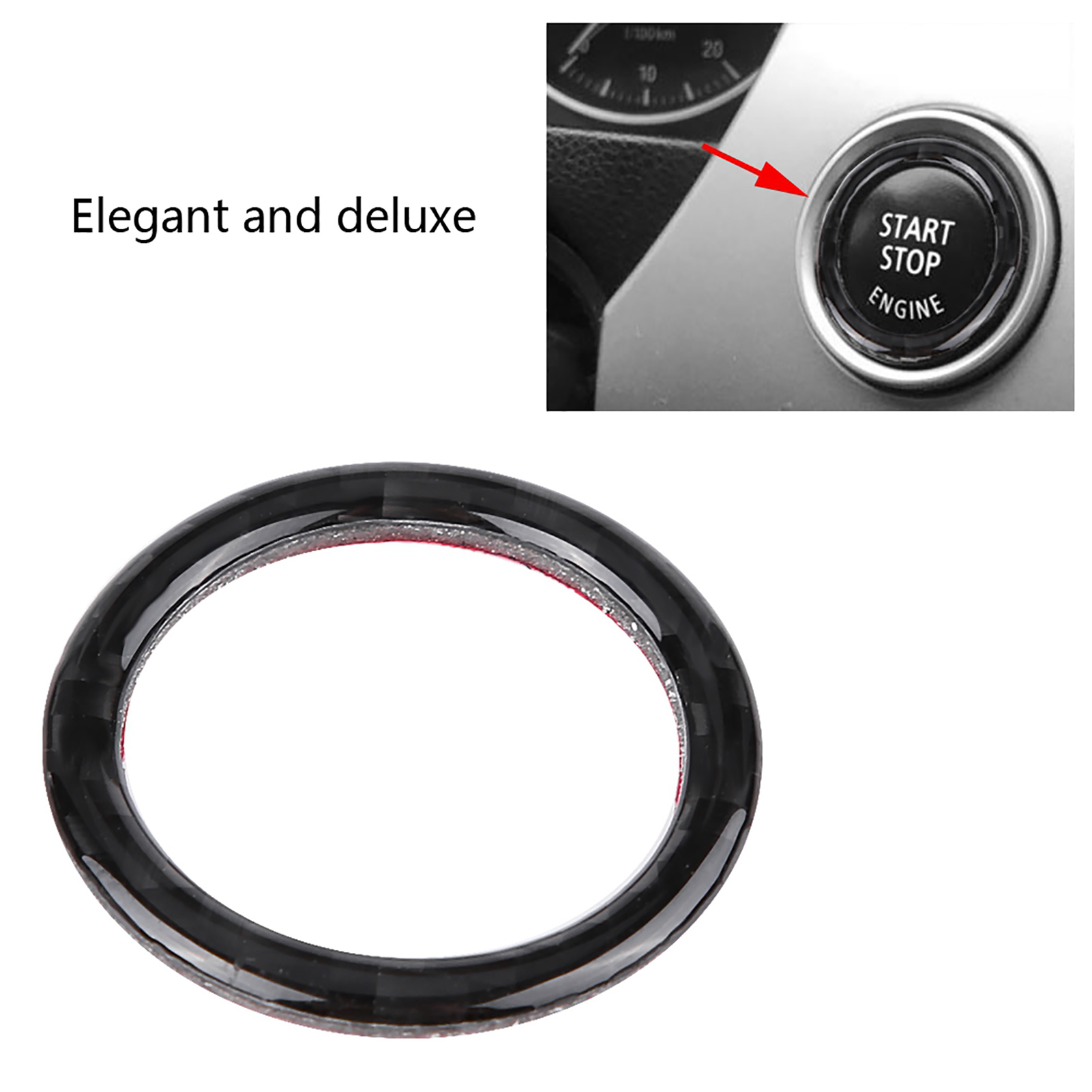 Motorstartring Aus Kohlefaser Für Bmw E90/e92/e93, Dekorativer Rahmen Für Den Startknopf