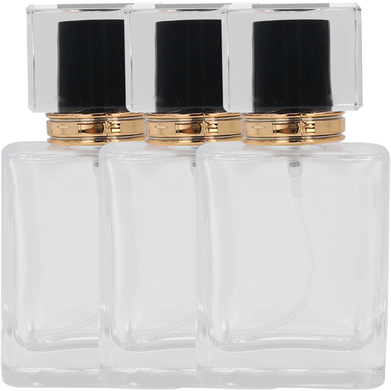 50 Ml Wiederbefüllbare, Durchsichtige Glasparfümflasche Mit Leerer Sprühdüse
