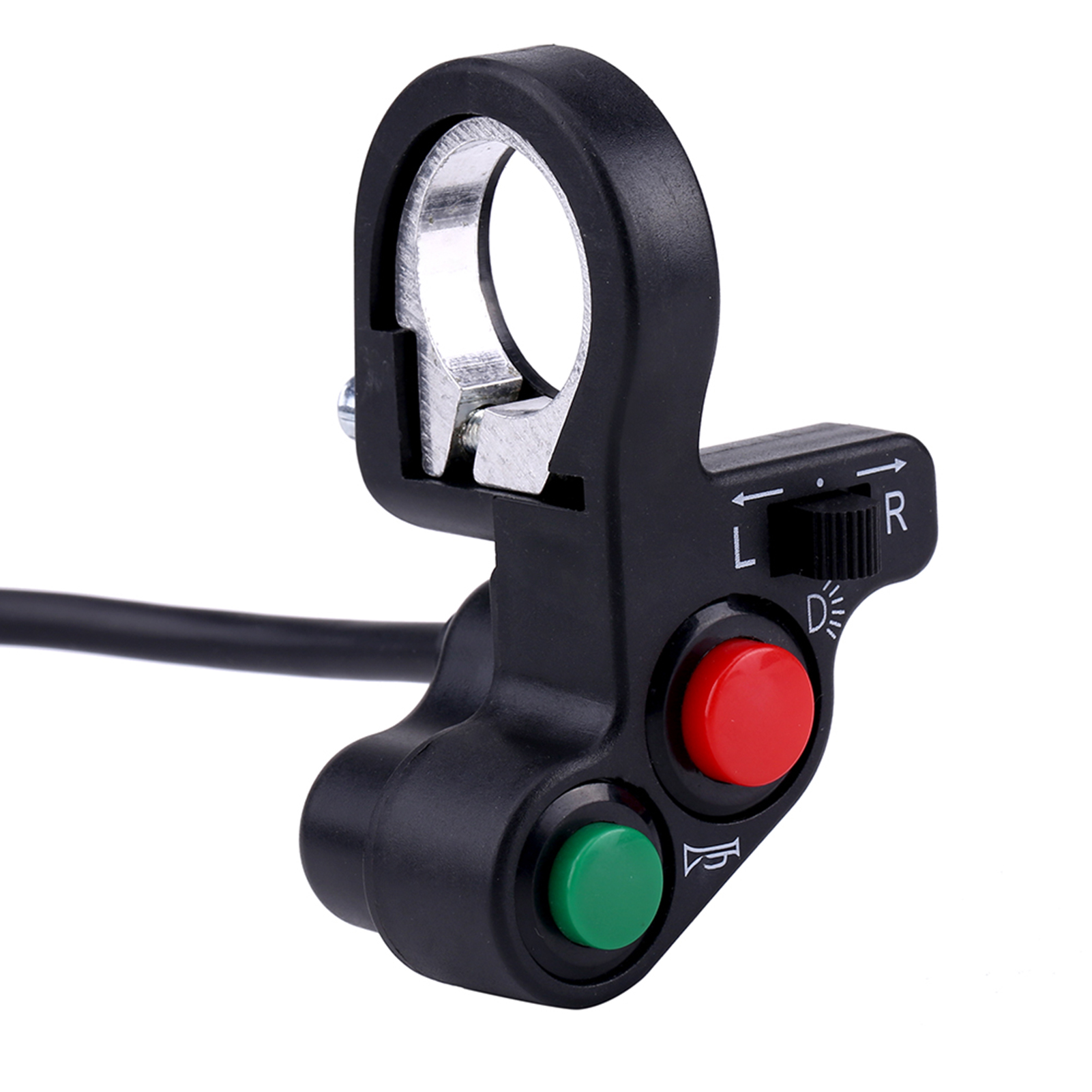 22-mm-motorradlenkerschalter, Scheinwerferknopf, Blinker, Hupe, Ein/aus
