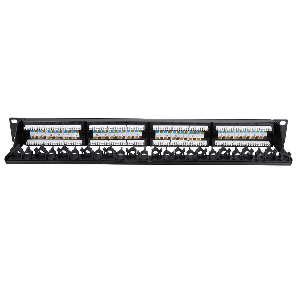 24-port Vergoldetes, Rackmontierbares Cat6-hochgeschwindigkeits-patchpanel Für Netzwerk- Und Rackkabel
