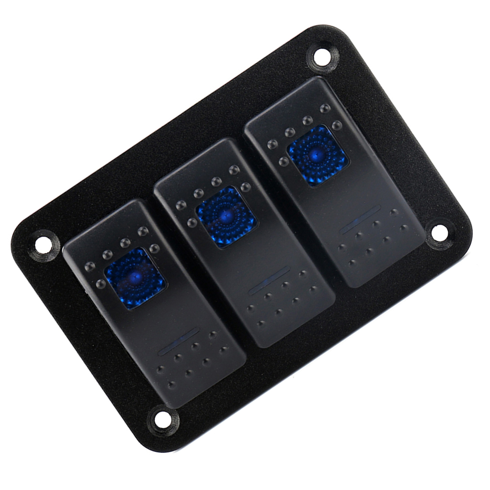 3-positionen-wippschalterfeld (12–24 V) Mit Led-anzeige Für Wohnmobil, Auto, Boot