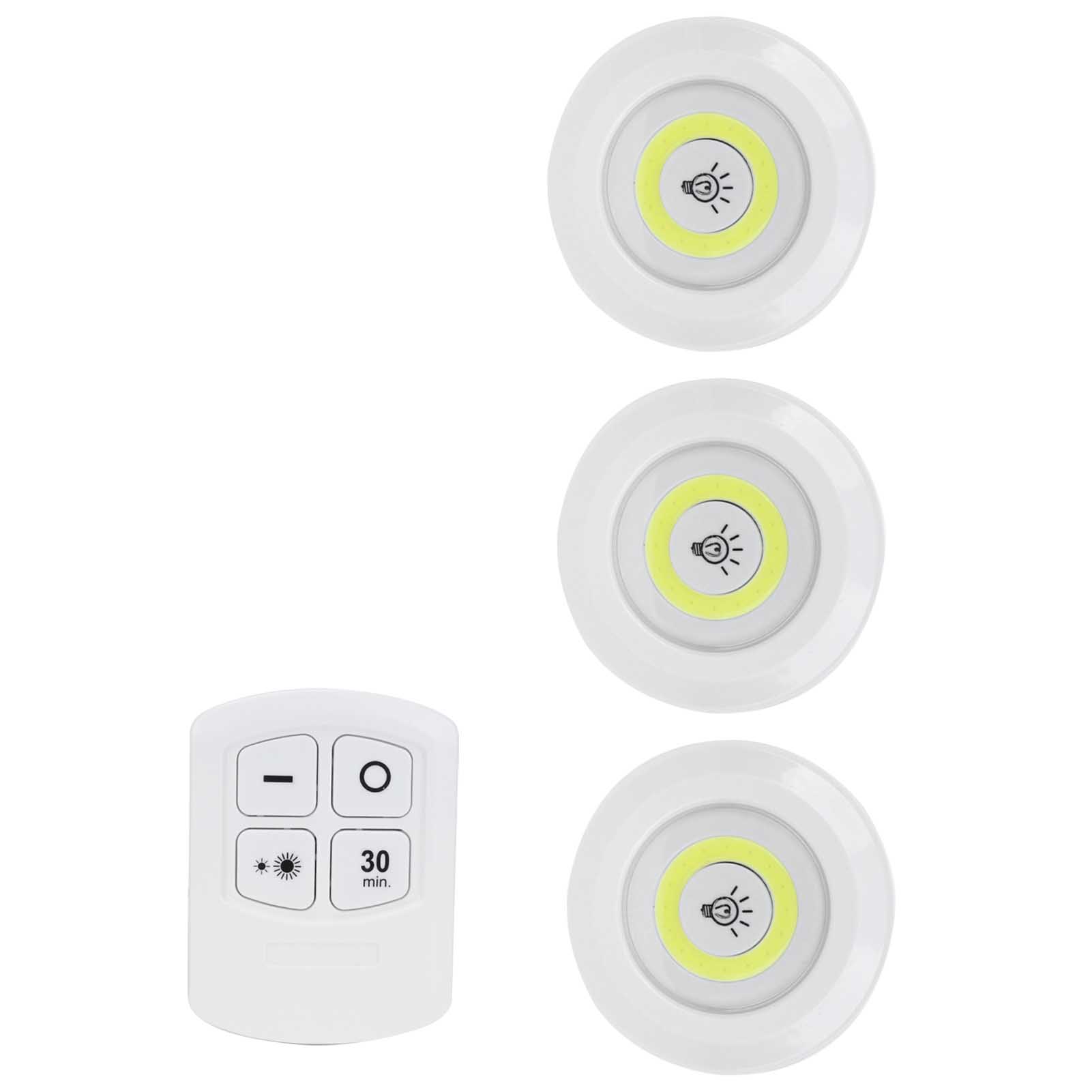 3-teiliges Cob-nachtlichtset Mit Fernbedienung, Timer Und Dimmfunktion Für Schlafzimmer, Kleiderschrank Oder Nachttisch