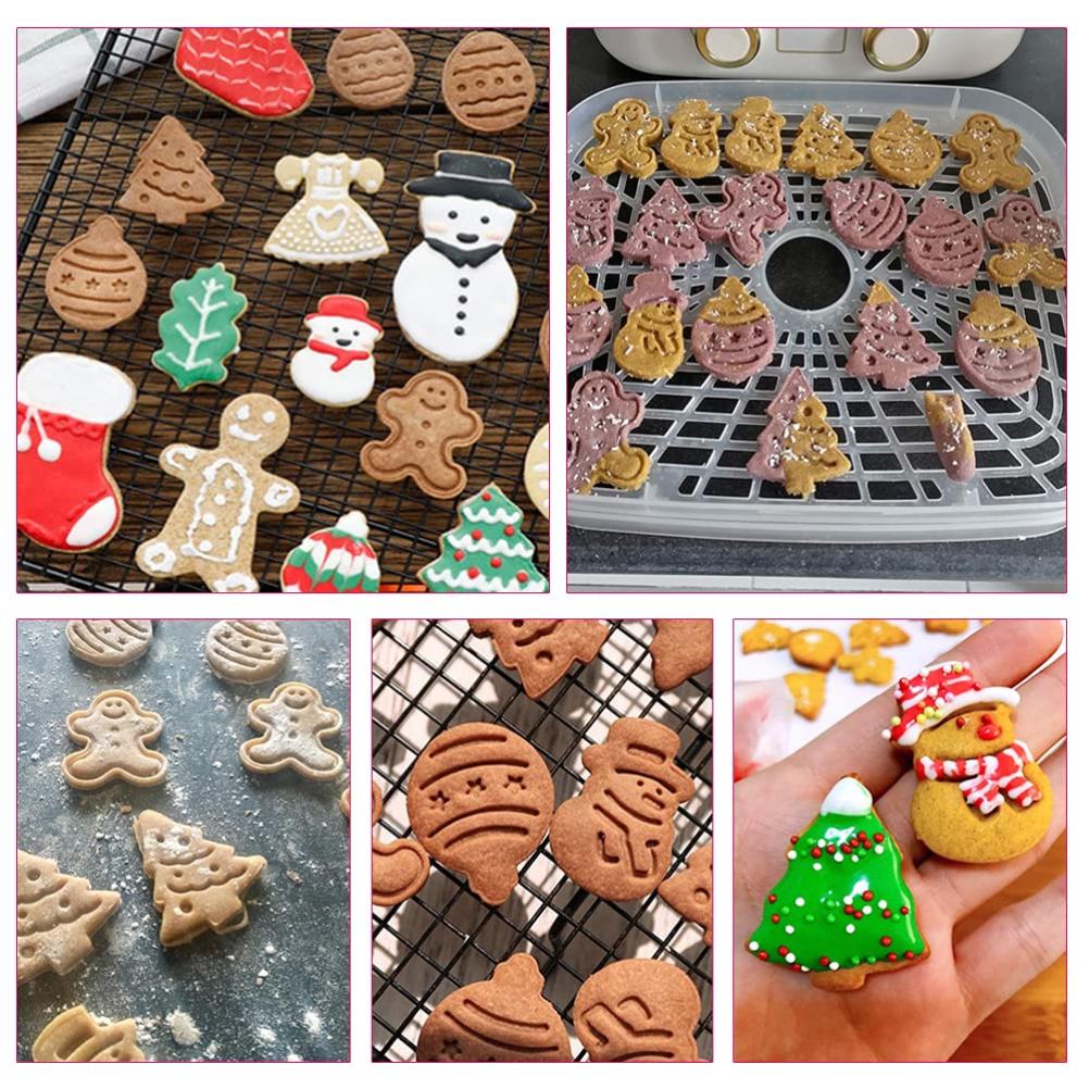 8-teiliges Weihnachtsplätzchen-ausstechformen-set Aus Kunststoff, Keksformen Für Kinder, Ausstechform-set Für Schokolade Und Festliches Gebäck