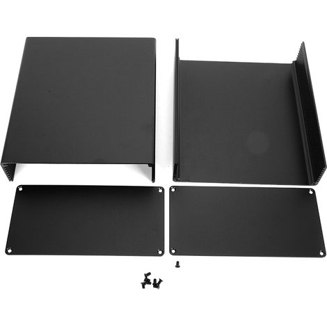 Sandschwarze Aluminium-anschlussdose Für Gprs-leiterplattenzubehör