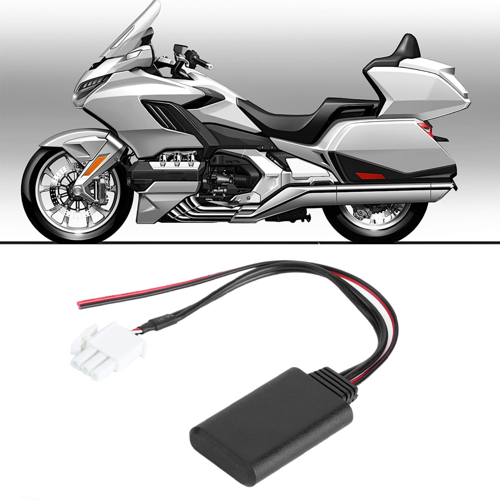 3-pin Bluetooth-audioadapter Für Honda Gl1800 Goldwing, Kabelloses Kabel Für Stereomusik