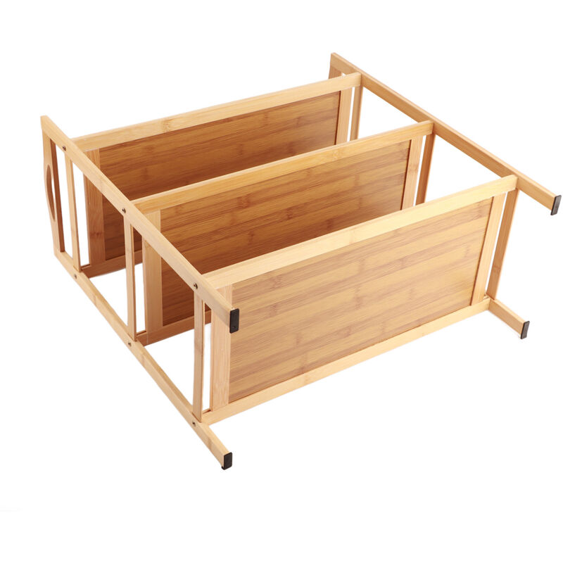 Dreistöckiges Schuhregal Aus Robustem Bambus, Großes Stauvolumen Für Schuhe, Ideal Für Schlafzimmer Oder Studentenwohnheim, Länge 50 Cm.