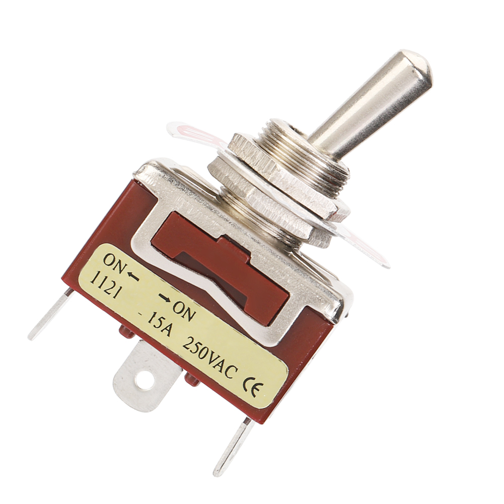 Spdt 12mm 3-pin 2-positionen Kippschalter 15a 250v - 5er-pack