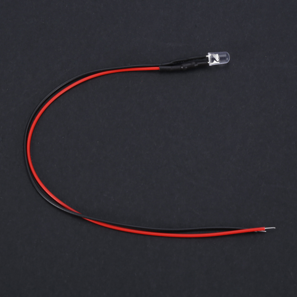 10 Leds, 5 Mm, 12 V, Mehrfarbig, Mit 20 Cm Kabel, 0,06 W (gelb) – Led-lampen Für Elektronische Schaltungen