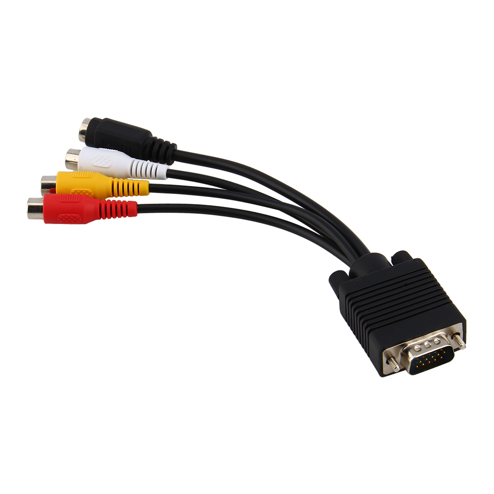 Vga-zu-s-video- Und Rca-adapterkabel Für Pc Und Laptop