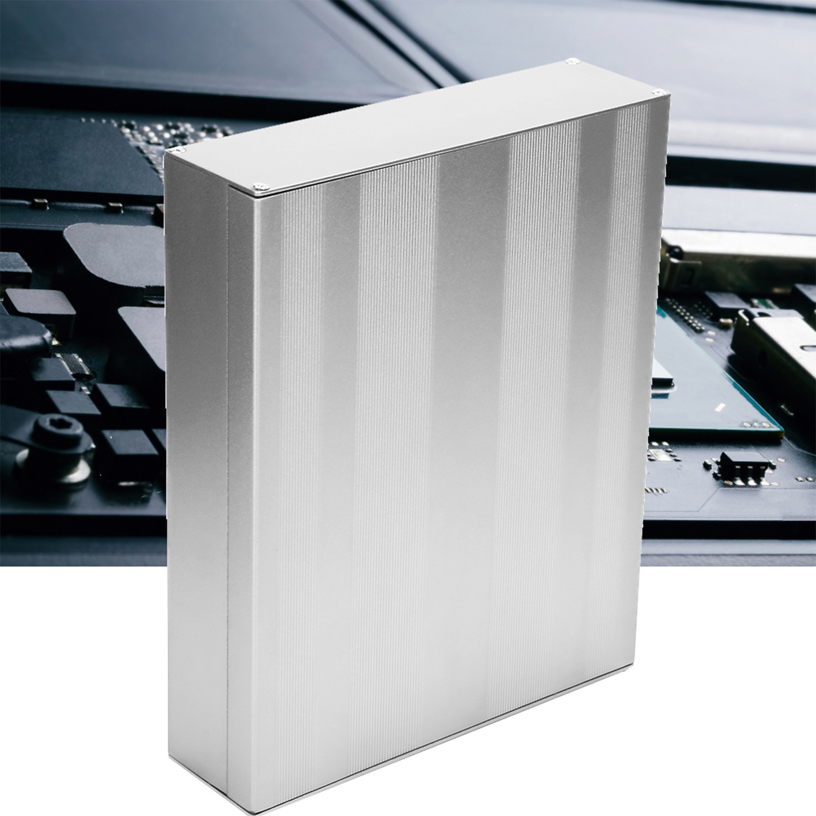 Aluminiumgehäuse Für Elektronikprojekte, Sandgestrahlte Leiterplatteninstrumente, Schutzgehäuse