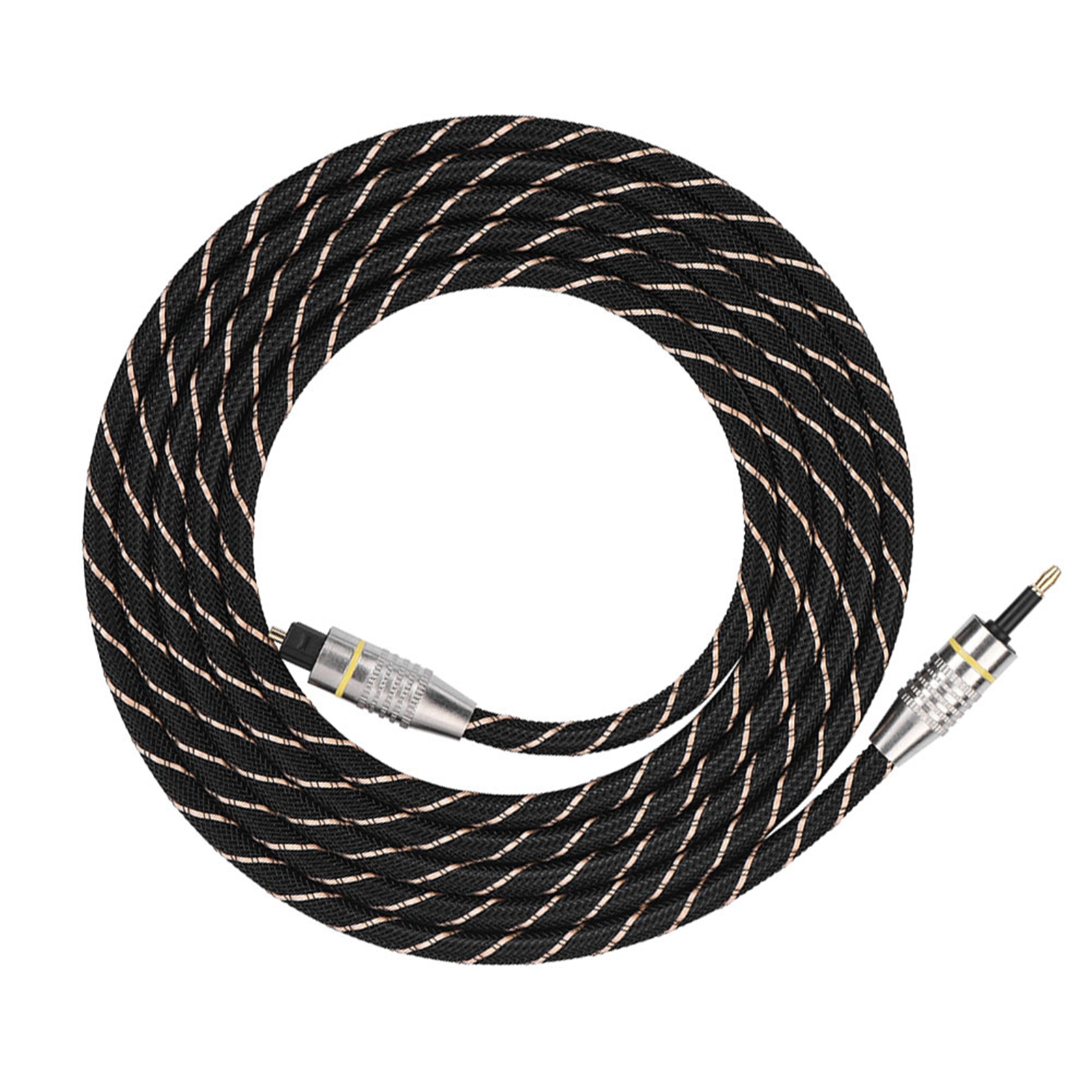 Vergoldetes Optisches Audiokabel Mit Toslink- Und 3,5-mm-miniklinkenstecker, Spdif-anschluss, 2 M Digitale Glasfaser