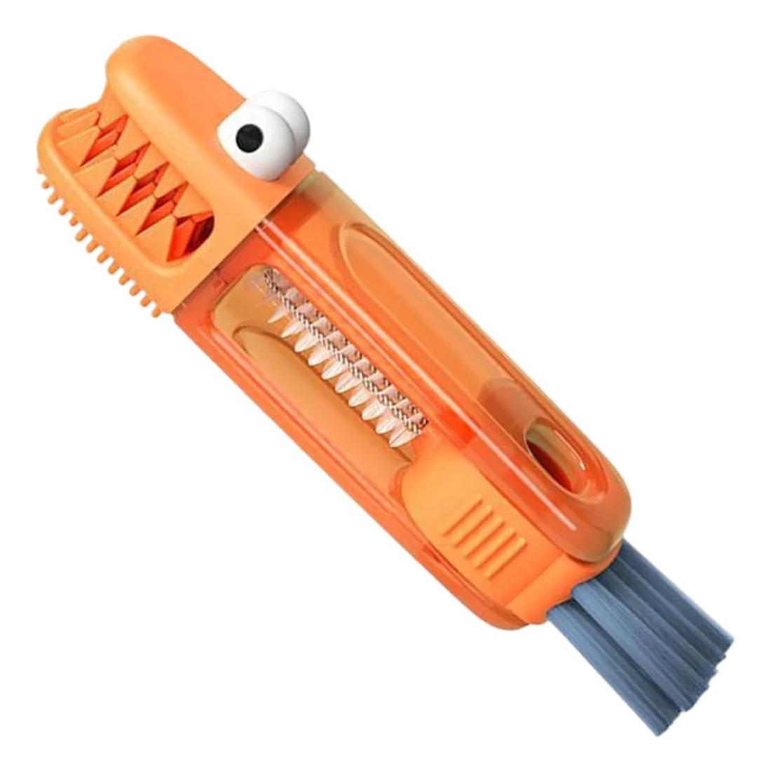 3-in-1 Reinigungsbürste Für Becherdeckel, Fugenreiniger Mit Tragbarer Bürste, Ideal Für Enge Babyflaschen Und Küchenbereiche