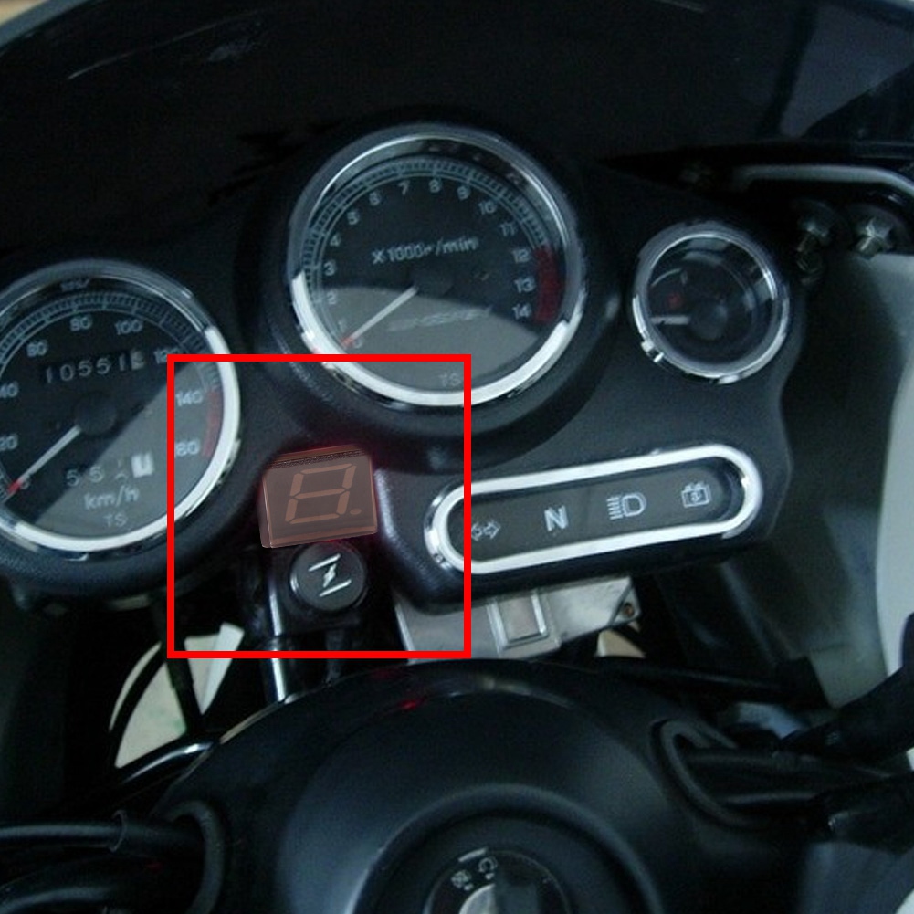 Digitaler 6-gang-motorradtacho Mit Schalthebelsensoren