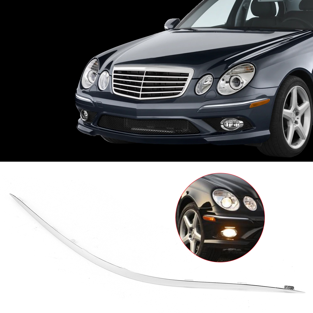 Chrom-frontstoßstangenring Für Mercedes E-klasse W211 E320 E350 E550 E63 Amg (rechts 2118852421)