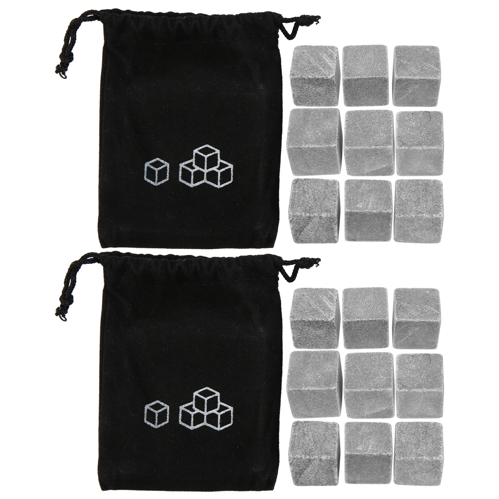 Sets Mit Je 9 Wiederverwendbaren Kühlsteinen Für Whisky Und Wein