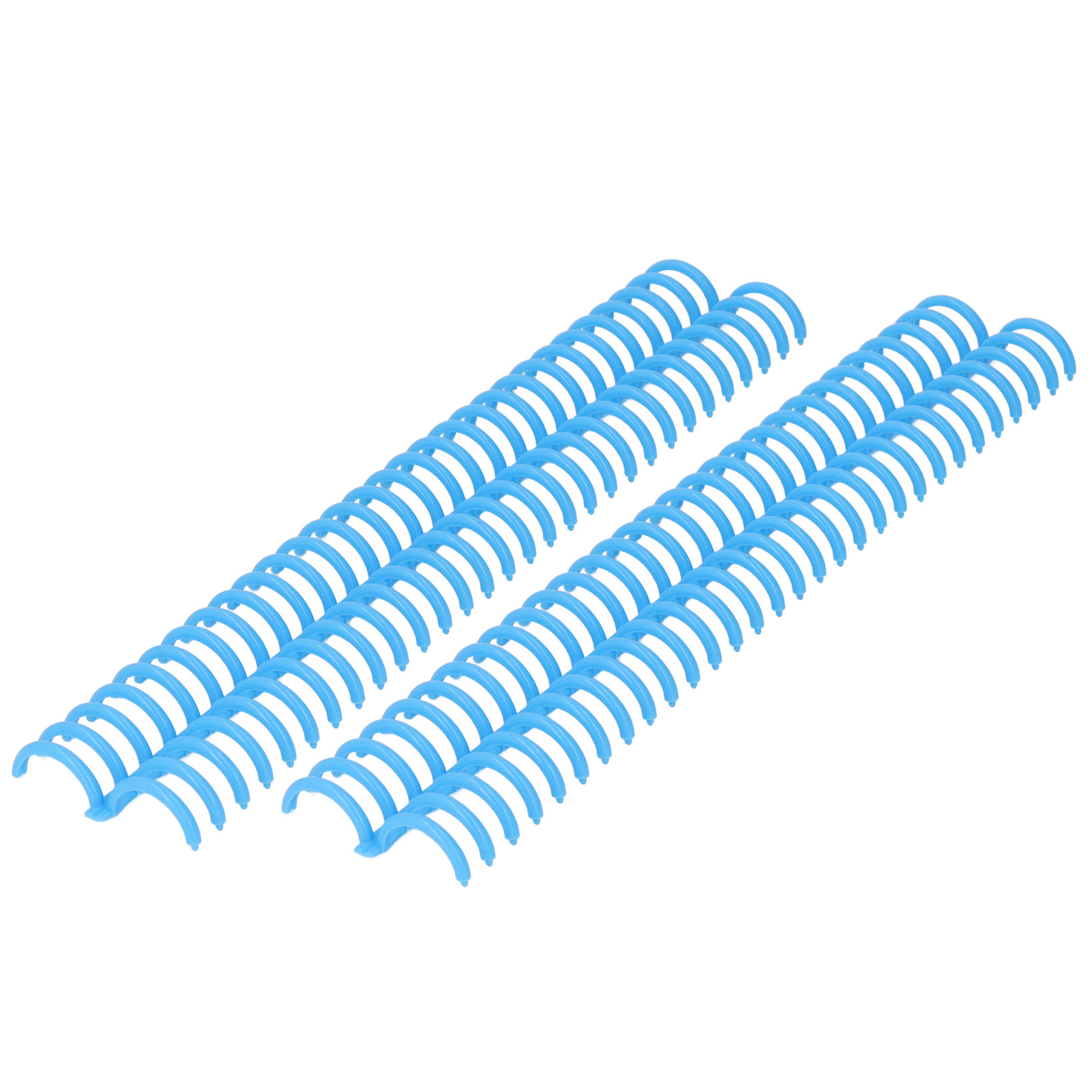 10 Robuste Blaue Kunststoff-binderinge, 30 Löcher, 22 Mm Innendurchmesser Für Lose Blätter