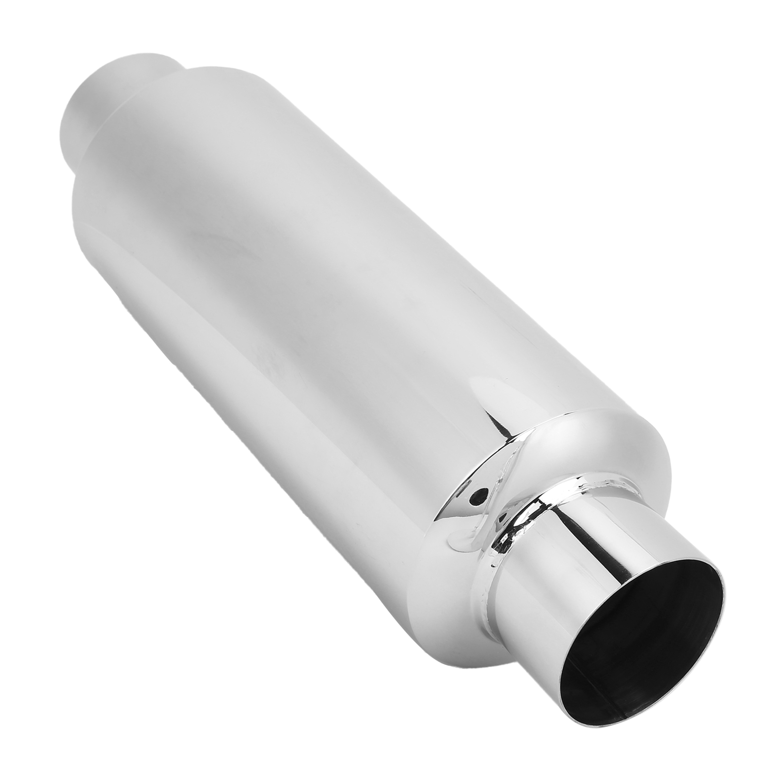 Universeller 2,5-zoll-edelstahlschalldämpfer, Gerades Design Mit Baumwollpolsterung