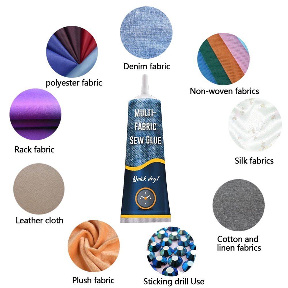 Secure Stitch No-seam Textilkleber-set – Schnelltrocknende Und Dauerhafte Verklebung Für Textilreparaturen